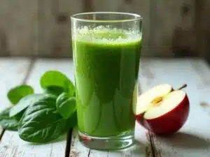Apfel-Spinat-Grüner-Smoothie