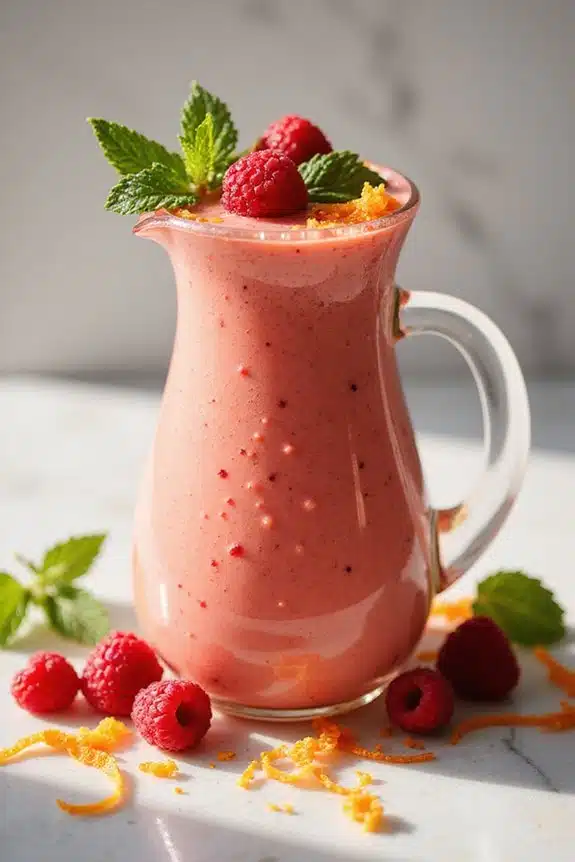 schöne Smoothie-Präsentations-Ideen