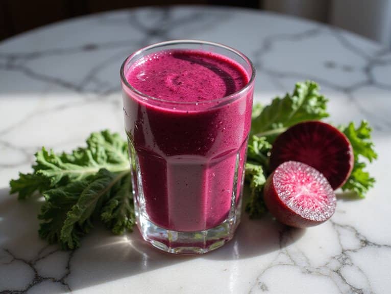Rote-Bete-und-Blattgrün-Smoothie
