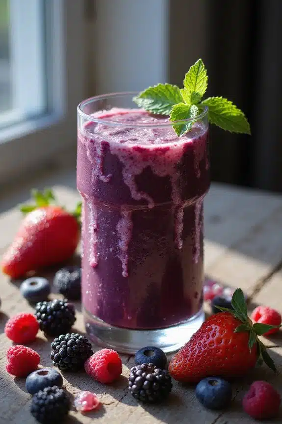 Beeren-Smoothie-Wohlfühlritual