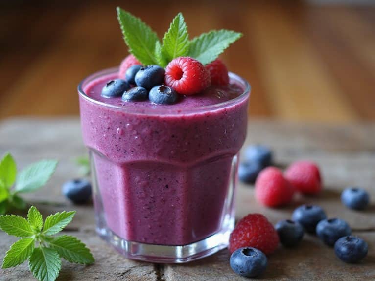 Beeren-Tee-Smoothie-Mischung
