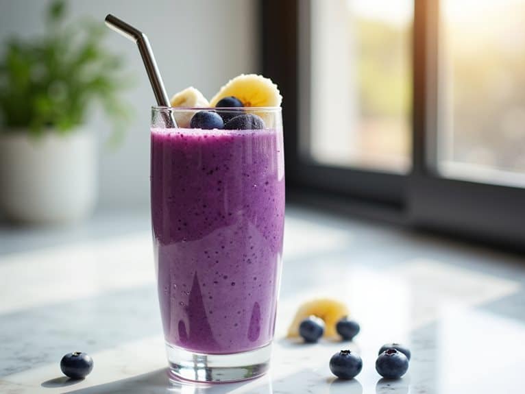 Blaubeer-Bananen-Smoothie Rezept