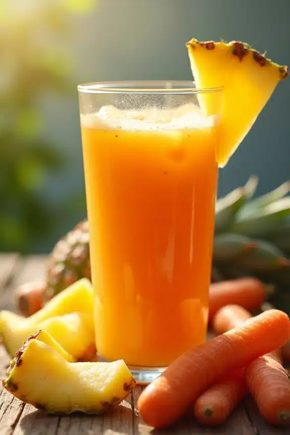 Karotten-Ananas-Smoothie-Genuss