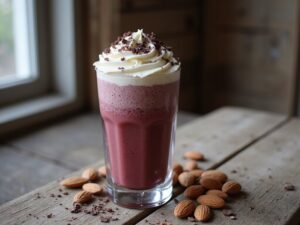 Kirsch-Mandel-Mokka-Smoothie