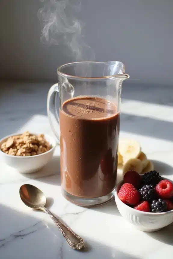 Schokoladen-Smoothie Frühstücksfreude
