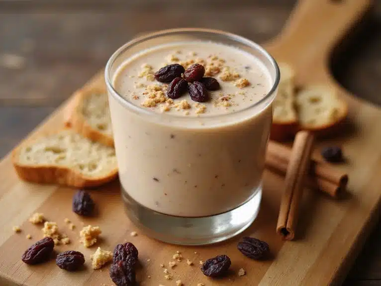 Zimt-Rosinen-Brot-Smoothie