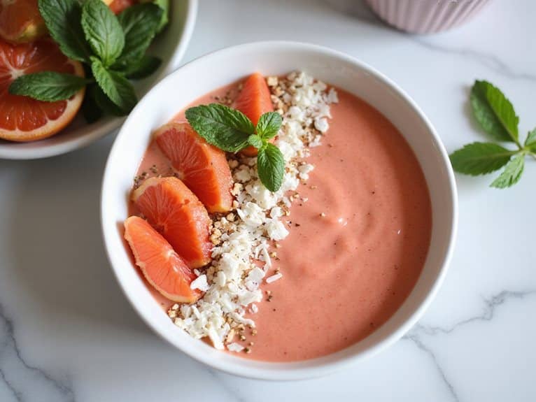 zitrusige Smoothie-Bowl-Köstlichkeit