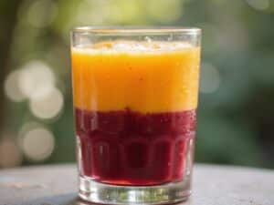 Cranberry-Mango-Schicht-Smoothie