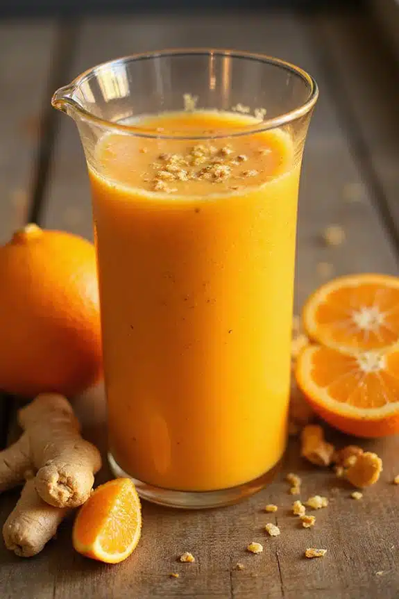 cremiger Ingwer-Orangen-Morgen-Komfort