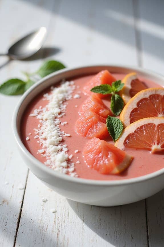 cremige Grapefruit-Smoothie-Bowl