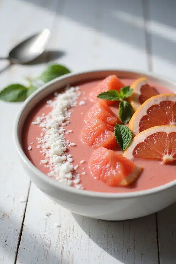 cremige Grapefruit-Smoothie-Bowl