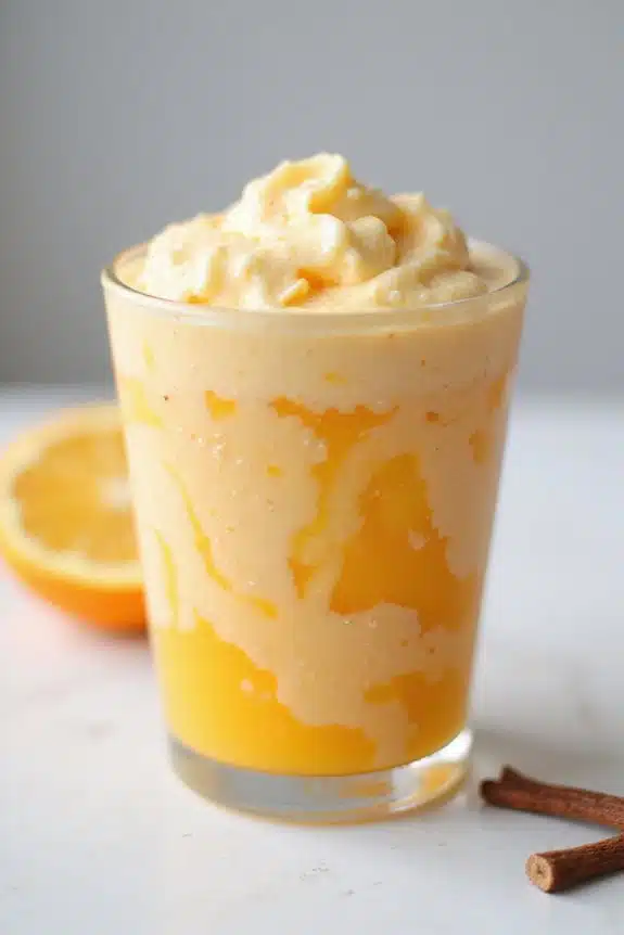 cremiger Orange-Vanille-Smoothie