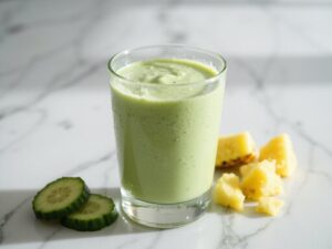 cremiger Ananas-Gurken-Smoothie