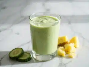 cremiger Ananas-Gurken-Smoothie