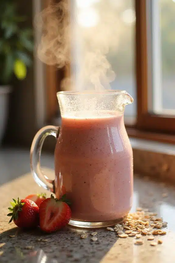 cremiger erfrischender Morgensmoothie