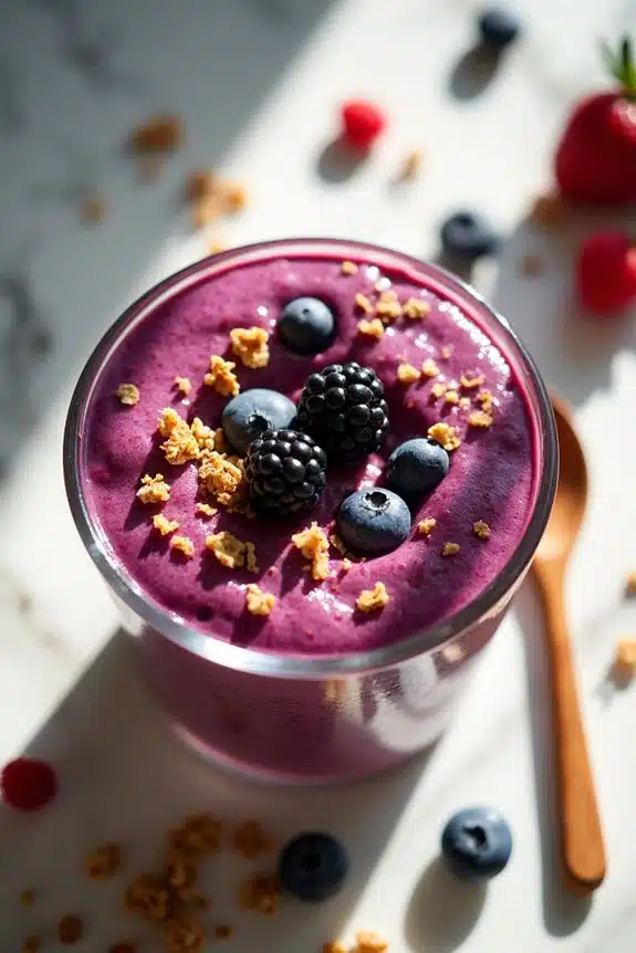 kreative Smoothie-Bowl-Präsentation