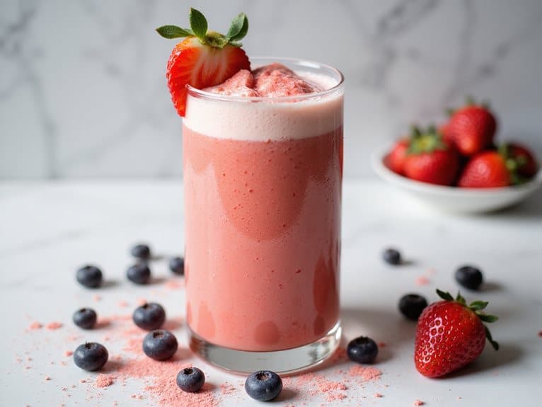 Milchfreier Erdbeer-Smoothie - Smoothie Mom's Rezepte für leckere und ... Milchfreier Erdbeer-Smoothie - Smoothie Mom's Rezepte für leckere und ...