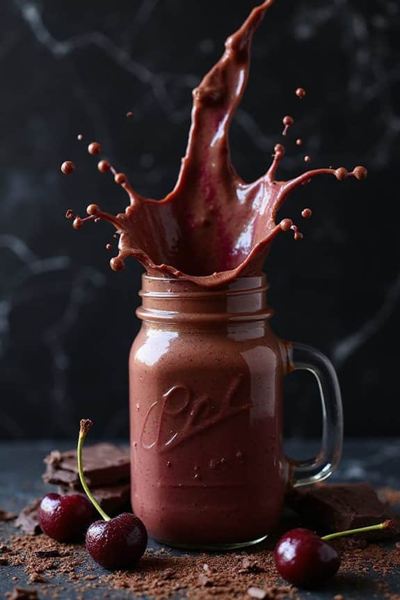 dekadenter Schokoladen-Kirsch-Smoothie