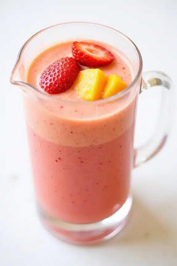 frische Erdbeeren-Mango-Mischung