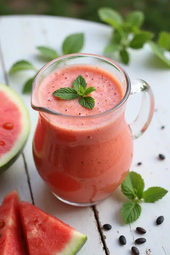 gefrorene Wassermelonen-Mix-Technik