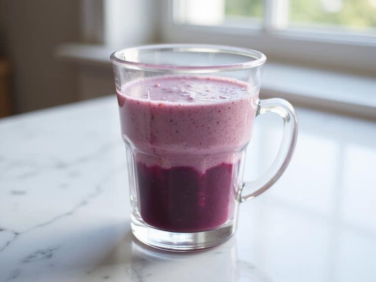 funktionales transparentes Smoothie-Design