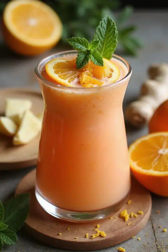 Ingwer-Orangen-Smoothie Präsentationstipps