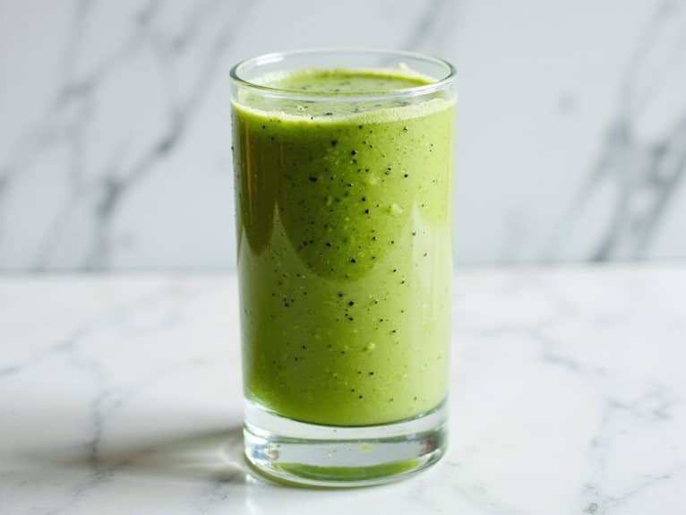 Rezept für grünen Kiwi-Smoothie
