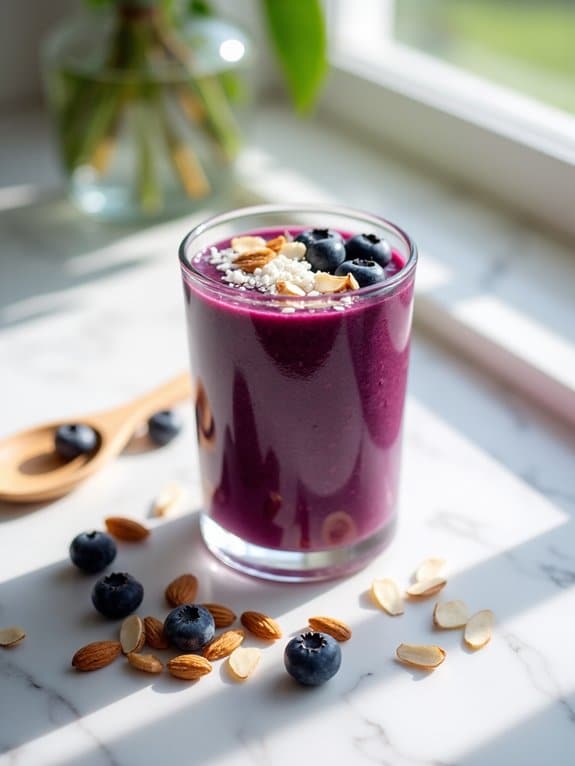 gesunde schnelle Smoothie-Zubereitung