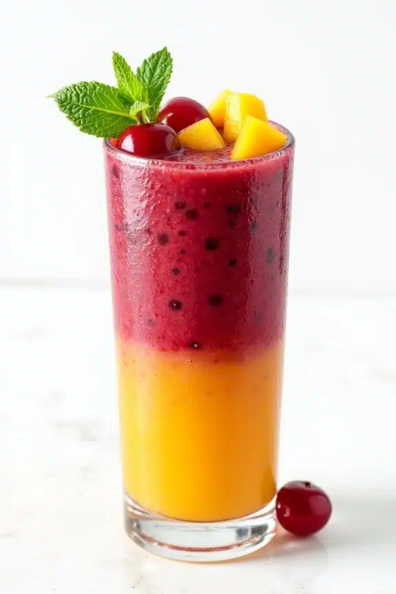 Tipps für geschichtete Smoothie-Präsentation