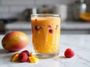 Mango-Himbeer-Sonnenschein-Smoothie