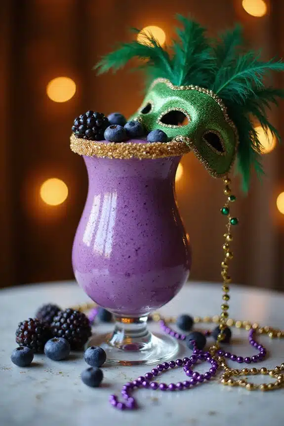 Mardi Gras Smoothie Präsentationstipps