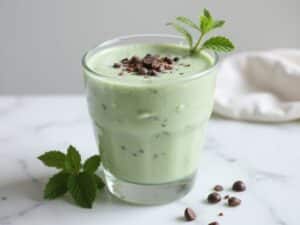 Minz-Schokosplitter-Smoothie