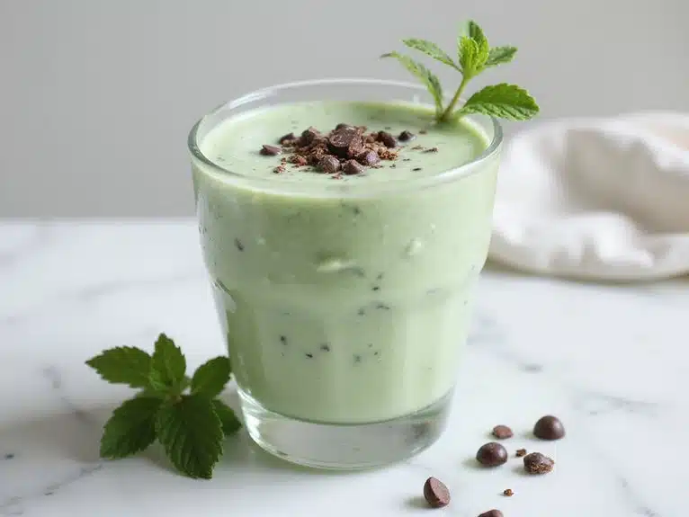 Minz-Schokosplitter-Smoothie