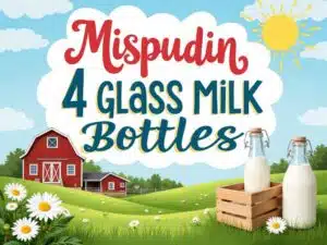 mispudin Glas-Milchflaschen