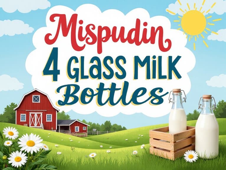 mispudin Glas-Milchflaschen