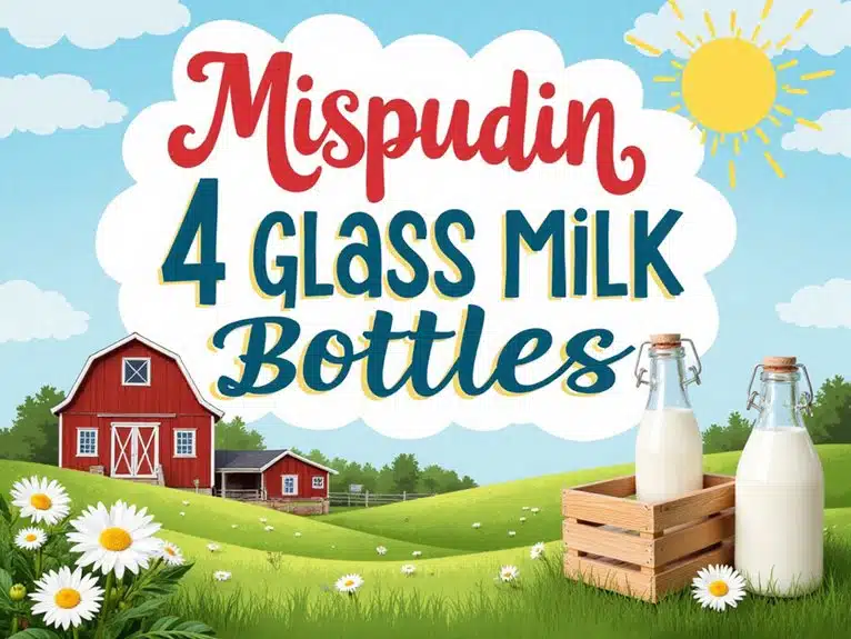 mispudin Glas-Milchflaschen