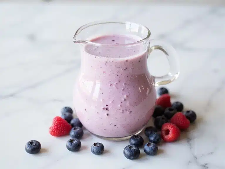 Gemischter Beeren-Vanille-Smoothie