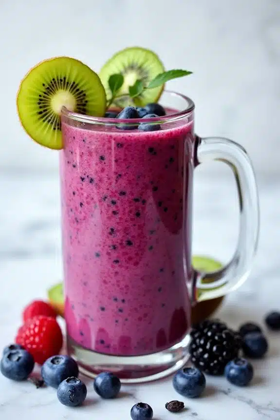 nährende Beeren-Kiwi-Mischung