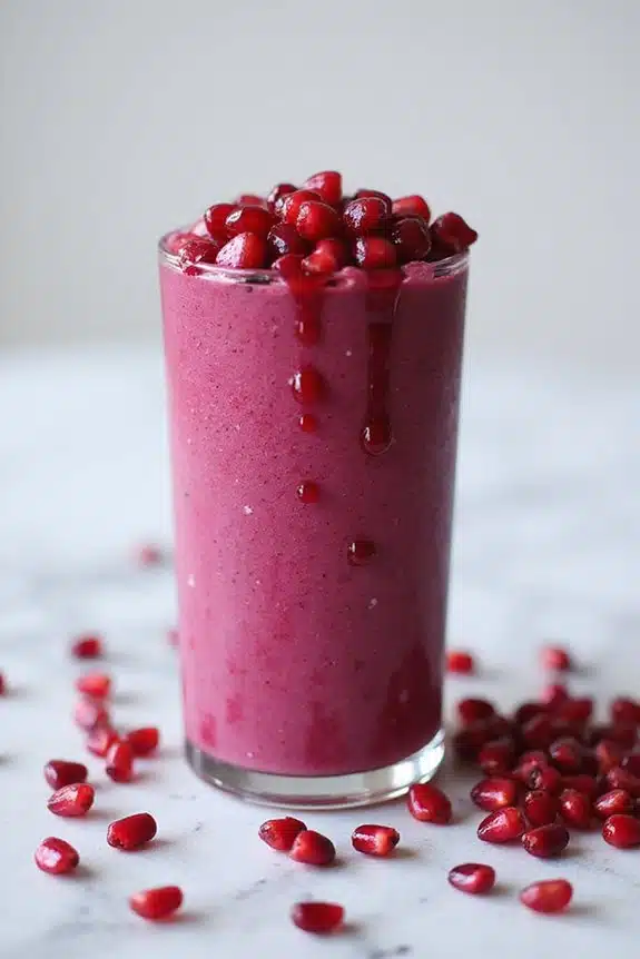 nahrhafte Granatapfel-Mischung Kreation