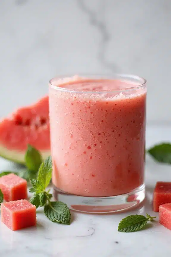 nährender Wassermelonen-Joghurt-Smoothie