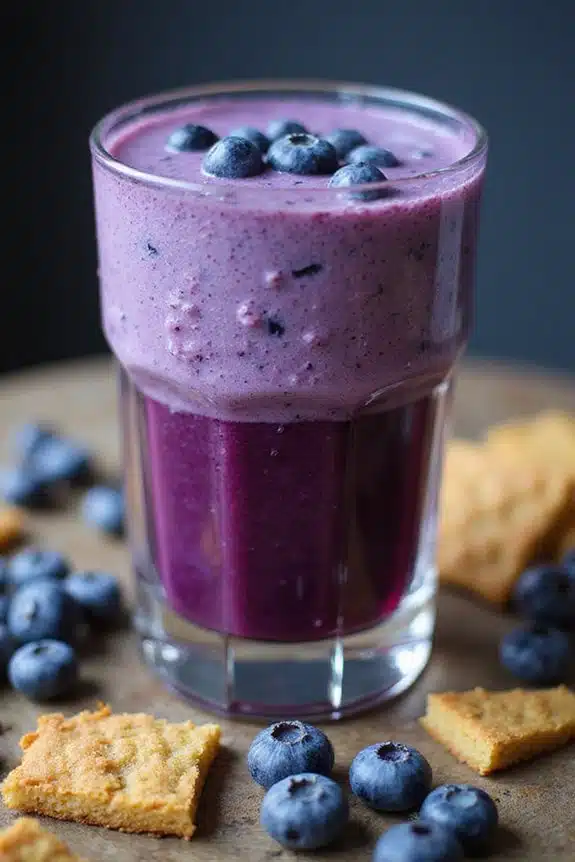 nährstoffreicher Blaubeer-Muffin-Smoothie
