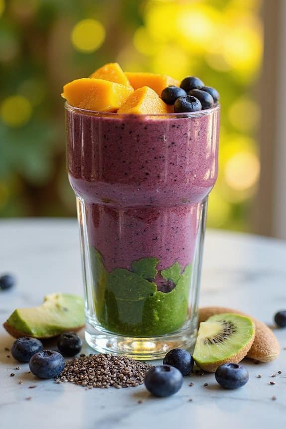 nährstoffreicher hautfördernder Smoothie