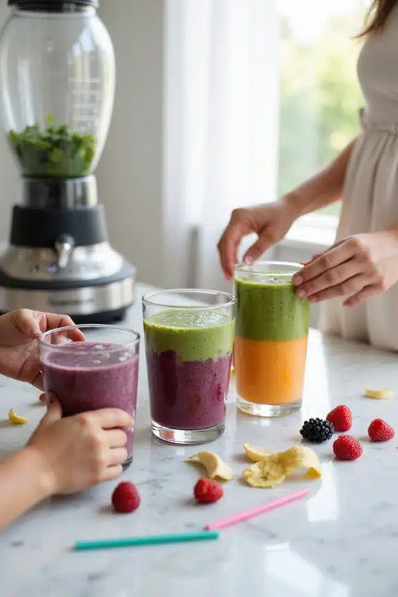 nährstoffreiche Smoothies für Familien