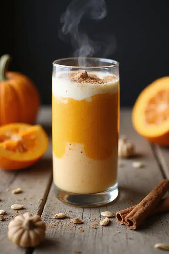 nahrhafter gesunder Kürbis-Smoothie