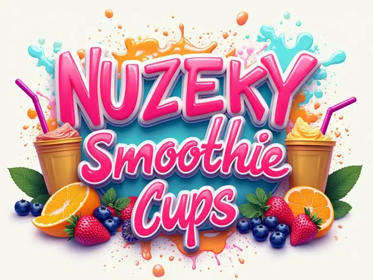 nuzeky Plastik-Smoothie-Becher