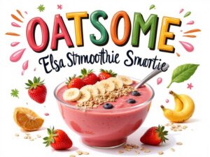 oatsome elsa erdbeer smoothie