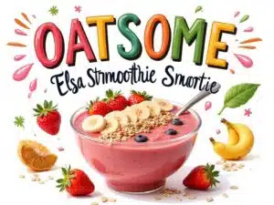 oatsome elsa erdbeer smoothie