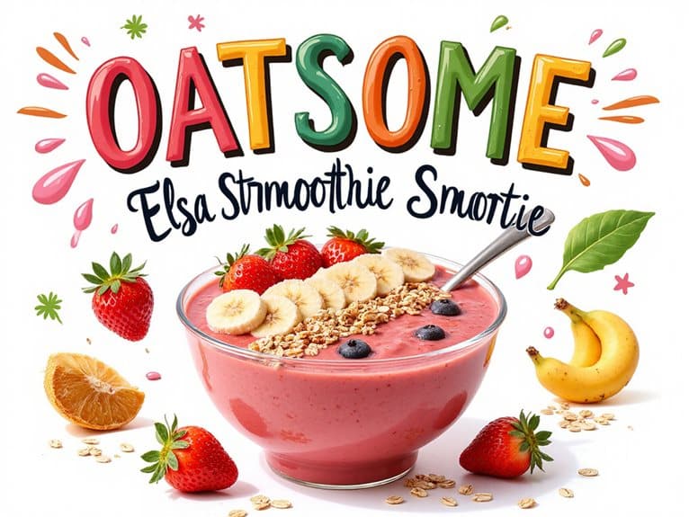 oatsome elsa erdbeer smoothie
