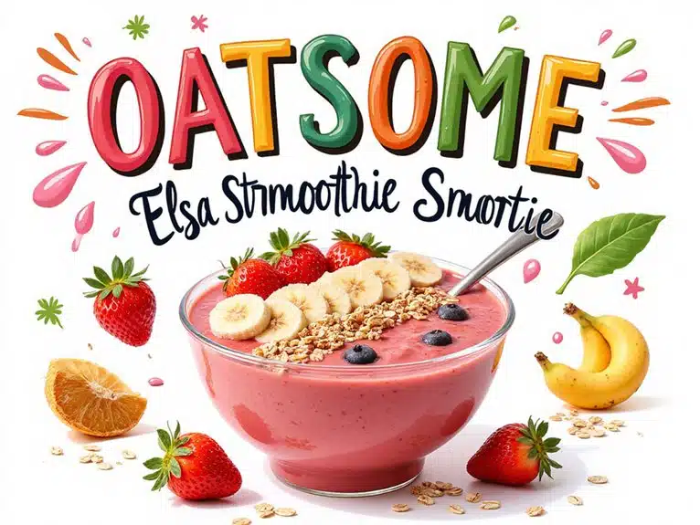 oatsome elsa erdbeer smoothie