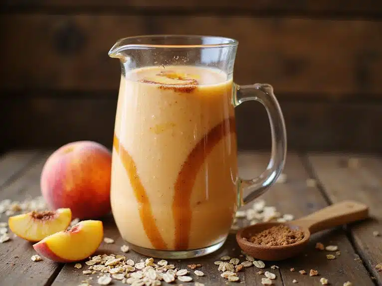 Pfirsich-Cobbler-Smoothie-Rezept